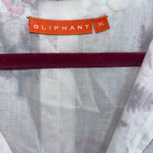Oliphant XL cotton Dress with Pink and White Floral Pattern like new - Picture 5 of 12